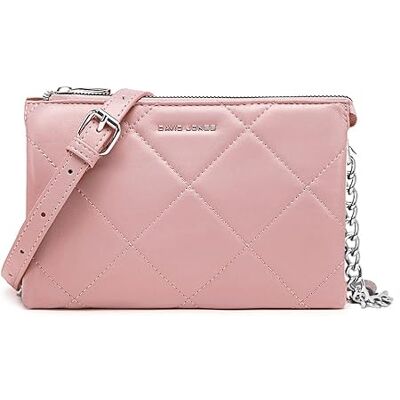 David Jones Petite Pochette Bandoulière Femme Sacoche Chaînes Simili Cuir Matelassé Sac à Main Soirée Besace Porté Epaule Téléphone Mode Tendance Elégant Clutch Ville Rose - Publicité David Jones Petite Pochette Bandoulière Femme Sacoche Chaînes Simili Cuir Matelassé Sac à Main Soirée Besace Porté Epaule Téléphone Mode Tendance Elégant Clutch Ville Rose - Publicité