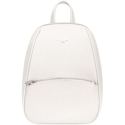 David Jones Paris Sac à dos Femme Similicuir Ville porté dos Taille Moyenne Classique Ville Chic Sortie weekend Travail Bureau (Coconut Cream) - Publicité David Jones Paris Sac à dos Femme Similicuir Ville porté dos Taille Moyenne Classique Ville Chic Sortie weekend Travail Bureau (Coconut Cream) - Publicité