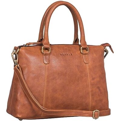 ROYALZ 'Payton' petit sac à main cuir véritable femme vintage sac bandoulieres sac besace femme moderne, Couleur:Texas marron - Publicité ROYALZ 'Payton' petit sac à main cuir véritable femme vintage sac bandoulieres sac besace femme moderne, Couleur:Texas marron - Publicité
