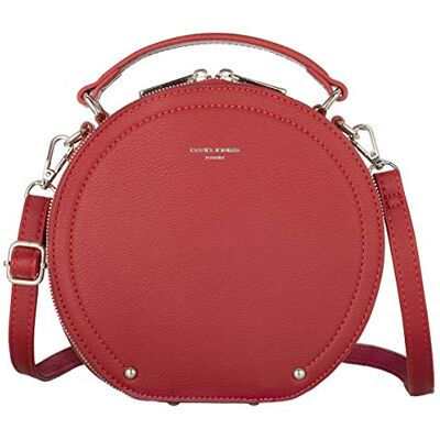 David Jones Sac Bandoulière Rond Femme à Main Porté Epaule Cuir PU Rigide Besace avec Poignée Pochette Porté Croisé Ville Mode Tendance Elégant Mignon Décontracté Rouge - Publicité David Jones Sac Bandoulière Rond Femme à Main Porté Epaule Cuir PU Rigide Besace avec Poignée Pochette Porté Croisé Ville Mode Tendance Elégant Mignon Décontracté Rouge - Publicité