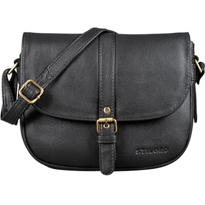 STILORD Sac à Bandoulière Cuir pour Dames Petit Sac à Main pour Femme Sacoche Vintage Petite Besace Sac à l'Épaule Sorties Soirées Shopping Couleur:Noir - Publicité STILORD Sac à Bandoulière Cuir pour Dames Petit Sac à Main pour Femme Sacoche Vintage Petite Besace Sac à l'Épaule Sorties Soirées Shopping Couleur:Noir - Publicité