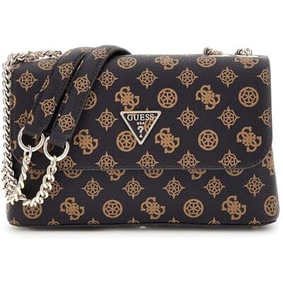 Guess Eco Erica Convertible Crossbody Flap Mocha Logo - Publicité Guess Eco Erica Convertible Crossbody Flap Mocha Logo - Publicité