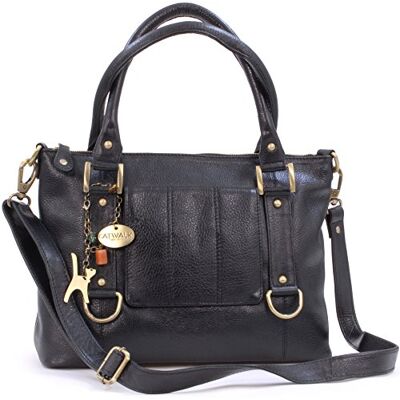 Tigi Collection Handbags Grand Sac Porté Èpaule Femme Cuir Sac Cabas Tote Bag Avec Bandoulière Réglable et Détachable Noir - Publicité Tigi Collection Handbags Grand Sac Porté Èpaule Femme Cuir Sac Cabas Tote Bag Avec Bandoulière Réglable et Détachable Noir - Publicité