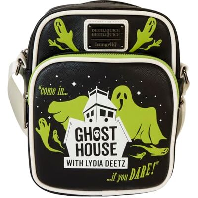 Loungefly Warner Bros Beetlejuice 2 Crossbody Bag - Publicité Loungefly Warner Bros Beetlejuice 2 Crossbody Bag - Publicité