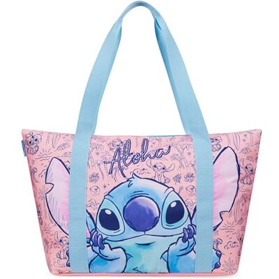 Disney Sac Cabas Femme, Sac Stitch, Tote Bag Fourre-Tout Grand Format à Fermeture Eclair pour Voyage, Plage, Sport - Publicité Disney Sac Cabas Femme, Sac Stitch, Tote Bag Fourre-Tout Grand Format à Fermeture Eclair pour Voyage, Plage, Sport - Publicité