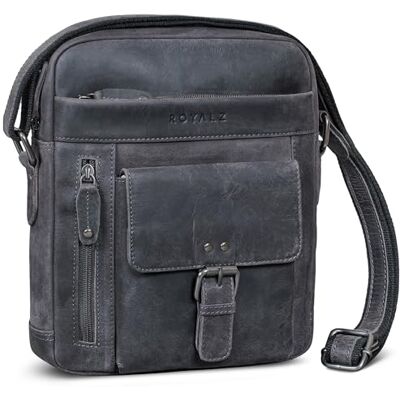 ROYALZ "Greyson sacoche homme cuir bandouliere petit sac à bandoulière au look vintage Sac en cuir pratique pour le quotidien et les loisirs - Publicité ROYALZ "Greyson sacoche homme cuir bandouliere petit sac à bandoulière au look vintage Sac en cuir pratique pour le quotidien et les loisirs - Publicité