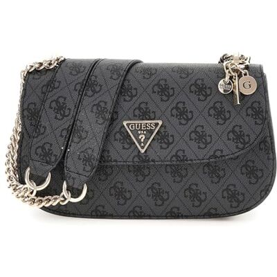 Guess Eco Erica Convertible Xbody Flap Bag Coal Logo - Publicité Guess Eco Erica Convertible Xbody Flap Bag Coal Logo - Publicité