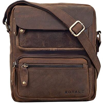 ROYALZ 'Florida' Petit sac à bandoulière moderne pour homme en cuir véritable Mini sac de messager avec beaucoup de compartiments Sac à main pour homme en look vintage, Couleur:Nevada Marron - Publicité ROYALZ 'Florida' Petit sac à bandoulière moderne pour homme en cuir véritable Mini sac de messager avec beaucoup de compartiments Sac à main pour homme en look vintage, Couleur:Nevada Marron - Publicité