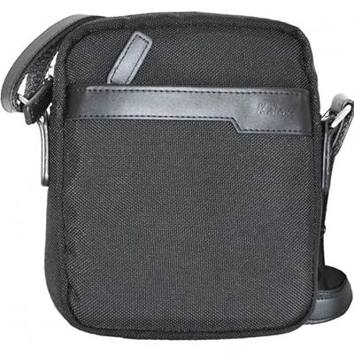 Katana Sacoche homme nylon/cuir noir 17x20x4.5 cm Noir - Publicité Katana Sacoche homme nylon/cuir noir 17x20x4.5 cm Noir - Publicité