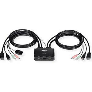 TRENDnet , TK-220DPI, Switch KVM 4K DisplayPort 1.2 2 ports avec audio, 4K UHD (3840 x 2160 @ 60Hz), haut-parleur/microphone 3,5 mm - Publicité TRENDnet , TK-220DPI, Switch KVM 4K DisplayPort 1.2 2 ports avec audio, 4K UHD (3840 x 2160 @ 60Hz), haut-parleur/microphone 3,5 mm - Publicité