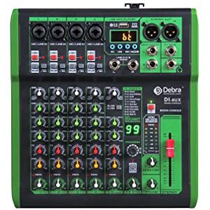 D Debra Mixeur DJ Professionnel 6 Canaux avec 99 Effets DSP, Entrée MP3, Alimentation Fantôme 48V, Contrôleur DJ avec Bluetooth et USB Console de Mixage Audio (DI-6UX) - Publicité D Debra Mixeur DJ Professionnel 6 Canaux avec 99 Effets DSP, Entrée MP3, Alimentation Fantôme 48V, Contrôleur DJ avec Bluetooth et USB Console de Mixage Audio (DI-6UX) - Publicité