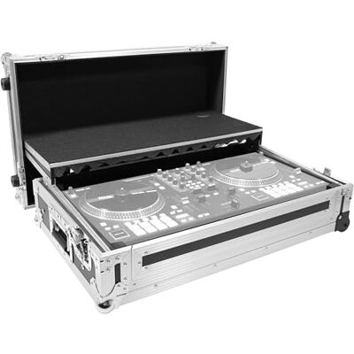 Plugger Case Flightcase Rane One ou contrôleur numérique DJ de même dimensions. Flight case professionnel Noir multiplis 9mm Cornière aluminium Station de travail DJ Tablette ordinateur Poignée métal. Publicité Plugger Case Flightcase Rane One ou contrôleur numérique DJ de même dimensions. Flight case professionnel Noir multiplis 9mm Cornière aluminium Station de travail DJ Tablette ordinateur Poignée métal. Publicité