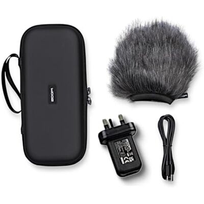 Zoom APH-6st Pack d'accessoires pour enregistreur mobile H6studio Étui rembourré, pare-brise en fausse fourrure et alimentation USB-C pour enregistrement audio mobile de qualité studio (version UK) - Publicité Zoom APH-6st Pack d'accessoires pour enregistreur mobile H6studio Étui rembourré, pare-brise en fausse fourrure et alimentation USB-C pour enregistrement audio mobile de qualité studio (version UK) - Publicité