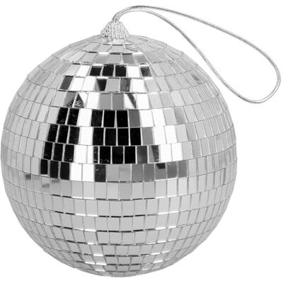 Boland Boule disco - argent - 15cm - décoration de fête - Publicité Boland Boule disco - argent - 15cm - décoration de fête - Publicité