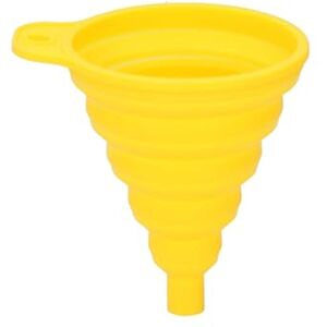 Dunlop Trechter silicone pliable Ø9x10 cm - jaune - entonnoir - Publicité Dunlop Trechter silicone pliable Ø9x10 cm - jaune - entonnoir - Publicité