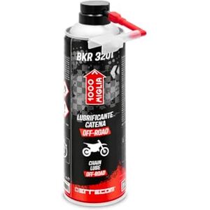 ERRECOM 1000 Miglia BKR 3201 Lubrifiant Chaîne Moto Off-Road, Moto Tout-Terrain, Résiste à Boue et à Eau, Jet Précis Sans Eclaboussures, avec Huggie System et Extension à 90°, Bouteille Aérosol 500 ml - Publicité ERRECOM 1000 Miglia BKR 3201 Lubrifiant Chaîne Moto Off-Road, Moto Tout-Terrain, Résiste à Boue et à Eau, Jet Précis Sans Eclaboussures, avec Huggie System et Extension à 90°, Bouteille Aérosol 500 ml - Publicité