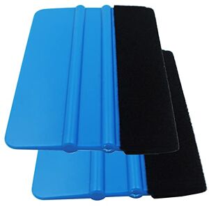 Gebildet Lot de 2 raclettes avec bord en fibre pour emballage en vinyle de voiture, film de fenêtre durable et autocollant (Lot de 2, noir) - Publicité Gebildet Lot de 2 raclettes avec bord en fibre pour emballage en vinyle de voiture, film de fenêtre durable et autocollant (Lot de 2, noir) - Publicité