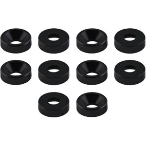 SENRISE Lot de 10 rondelles de coupe M4 en aluminium anodisé à tête fraisée pour baie de moteur (noir) - Publicité SENRISE Lot de 10 rondelles de coupe M4 en aluminium anodisé à tête fraisée pour baie de moteur (noir) - Publicité