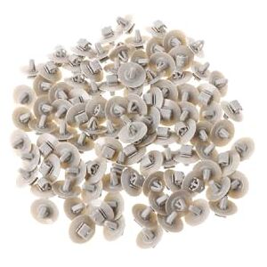 JDIEOQA Lot de 100 Clips de Fixation pour Pare-Chocs, pour Plaque d'immatriculation, Panneau de carrosserie, Rivets, Fixations, goupille de poussée, Garniture de Porte, Clips d'aile - Publicité JDIEOQA Lot de 100 Clips de Fixation pour Pare-Chocs, pour Plaque d'immatriculation, Panneau de carrosserie, Rivets, Fixations, goupille de poussée, Garniture de Porte, Clips d'aile - Publicité