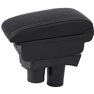 HRCHCG OYHCM Pour Citroen C3 Accoudoir De Voiture Console Centrale Double Couche Boîte De Rangement Accoudoir Porte-gobelet Cendrier Accessoires (Noir avec fil blanc) - Publicité HRCHCG OYHCM Pour Citroen C3 Accoudoir De Voiture Console Centrale Double Couche Boîte De Rangement Accoudoir Porte-gobelet Cendrier Accessoires (Noir avec fil blanc) - Publicité