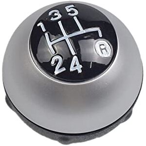 Yoegerery Pommeau de levier de vitesse manuel 5R 6R Speed pour Fiat 500 2012-2018 (argent mat, vitesse 5R) - Publicité Yoegerery Pommeau de levier de vitesse manuel 5R 6R Speed pour Fiat 500 2012-2018 (argent mat, vitesse 5R) - Publicité