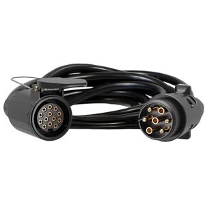 WilTec Câble de rallonge électrique – 3 m – 2 fiches – 7 Broches et 13 Broches – Feux de Camping Car et remorque – Feu arrière, Clignotants, etc. Publicité WilTec Câble de rallonge électrique – 3 m – 2 fiches – 7 Broches et 13 Broches – Feux de Camping Car et remorque – Feu arrière, Clignotants, etc. Publicité