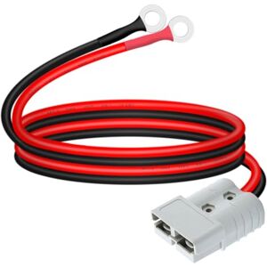 YINGAYOU Connecteur de Batterie 50 A 600 V avec Joint Torique 8mm 10AWG Cable Anderson Batterie avec Joint Torique pour Voitures, Bateaux, Installations Solaires, Etc (10AWG, 1 m) - Publicité YINGAYOU Connecteur de Batterie 50 A 600 V avec Joint Torique 8mm 10AWG Cable Anderson Batterie avec Joint Torique pour Voitures, Bateaux, Installations Solaires, Etc (10AWG, 1 m) - Publicité
