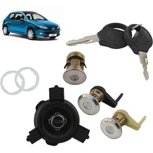 Autocraft Kit complet Serrures de Porte + Bouchon Réservoir + Serrure de Coffre avec clés compatible pour 206 (1998-) 9170N9 9170N8 - Publicité Autocraft Kit complet Serrures de Porte + Bouchon Réservoir + Serrure de Coffre avec clés compatible pour 206 (1998-) 9170N9 9170N8 - Publicité