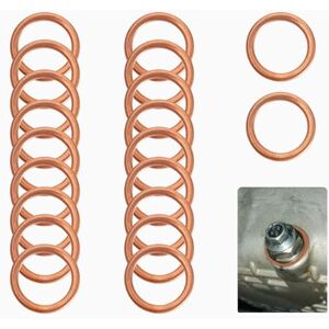XMSCN 20 rondelles de cuivre à écraser, joints pour Peugeot Citroën Renault, accessoires automobiles, remplace les références 7703062062 11137546275 16430 31338 7546275 - Publicité XMSCN 20 rondelles de cuivre à écraser, joints pour Peugeot Citroën Renault, accessoires automobiles, remplace les références 7703062062 11137546275 16430 31338 7546275 - Publicité
