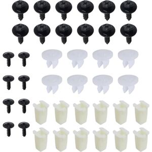 Young Wolf Lot de 40 clips de fixation pour pare-chocs avant de voiture en plastique et métal, rondelles et vis compatibles avec Ford MK6 2002-2008 Fiesta ST150 Zetec S - Publicité Young Wolf Lot de 40 clips de fixation pour pare-chocs avant de voiture en plastique et métal, rondelles et vis compatibles avec Ford MK6 2002-2008 Fiesta ST150 Zetec S - Publicité