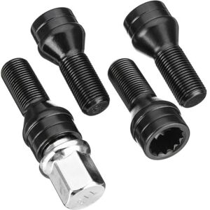 YETGFBH Ecrou Antivol,Goujon De Roue Lot de 4 boulons de verrouillage de roue M14 x 1,25 M12 x 1,5 en acier noir, écrou de boulon de roue, clé 36136776076, convient for BMW MINI R50 2/4/5/6/7 Series X1 X3(M14 - Publicité YETGFBH Ecrou Antivol,Goujon De Roue Lot de 4 boulons de verrouillage de roue M14 x 1,25 M12 x 1,5 en acier noir, écrou de boulon de roue, clé 36136776076, convient for BMW MINI R50 2/4/5/6/7 Series X1 X3(M14 - Publicité