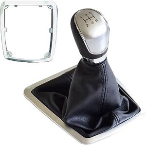 EVURU Pommeaux de leviers de vitesse, Pommeau de levier de vitesse manuel 5 6 vitesses for Ford Focus 2 MK2 FL C-MAX 2006-2011 MK3 MK4 MK7 Galaxy avec housse anti-poussière en cuir (Size : Silver-5Sp - Publicité EVURU Pommeaux de leviers de vitesse, Pommeau de levier de vitesse manuel 5 6 vitesses for Ford Focus 2 MK2 FL C-MAX 2006-2011 MK3 MK4 MK7 Galaxy avec housse anti-poussière en cuir (Size : Silver-5Sp - Publicité