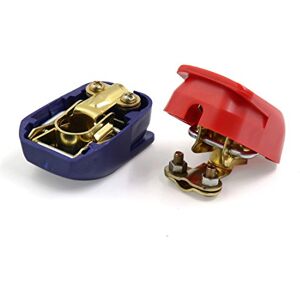 NUZAMAS Lot de 2 bornes de batterie 12 V pour voiture, bateau, caravane, camping-car - Publicité NUZAMAS Lot de 2 bornes de batterie 12 V pour voiture, bateau, caravane, camping-car - Publicité