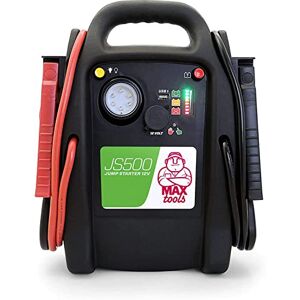 MAXTOOLS JS500 2200 A 22 Ah, Démarreur d'Urgence pour Voitures et Camionnettes, Moteurs Diesel et Essence 12V, Jump Starter, avec Torche LED, Port USB et Câbles de Démarrage - Publicité MAXTOOLS JS500 2200 A 22 Ah, Démarreur d'Urgence pour Voitures et Camionnettes, Moteurs Diesel et Essence 12V, Jump Starter, avec Torche LED, Port USB et Câbles de Démarrage - Publicité