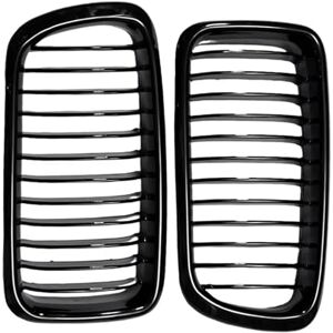KZZYPJ Maille Calandre Lot De 2 Grilles De Pare-Chocs Avant De Voiture Noir Mat Brillant pour BMW pour Série 7 pour E38 1999 2000 2001 Pare Chocs Avant Grille Calandre(Gloss Black) - Publicité KZZYPJ Maille Calandre Lot De 2 Grilles De Pare-Chocs Avant De Voiture Noir Mat Brillant pour BMW pour Série 7 pour E38 1999 2000 2001 Pare Chocs Avant Grille Calandre(Gloss Black) - Publicité