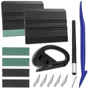 Art3d Outil Kit de film de fenêtre Kit de film de voiture professionnel avec raclette en feutre et pièces de rechange en feutre, couteau d’artisanat et lames, découpeur de vinyle sûr, micro raclette - Publicité Art3d Outil Kit de film de fenêtre Kit de film de voiture professionnel avec raclette en feutre et pièces de rechange en feutre, couteau d’artisanat et lames, découpeur de vinyle sûr, micro raclette - Publicité