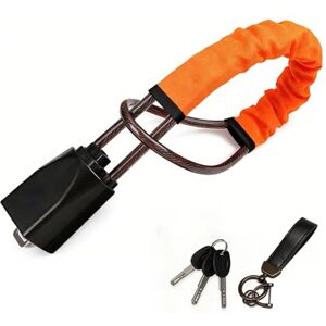 Wootap Verrou de volant de voiture avec clés et porte-clés, dispositif antivol pour la plupart des véhicules, camions, SUV et camping-cars, orange - Publicité Wootap Verrou de volant de voiture avec clés et porte-clés, dispositif antivol pour la plupart des véhicules, camions, SUV et camping-cars, orange - Publicité