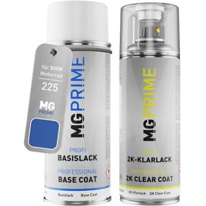 PRiME Peinture moto kit bombe aérosol 2C aérosol pour BMW Motorrad 225 Bermudablau Mica de couche de base vernis 2 composants - Publicité PRiME Peinture moto kit bombe aérosol 2C aérosol pour BMW Motorrad 225 Bermudablau Mica de couche de base vernis 2 composants - Publicité