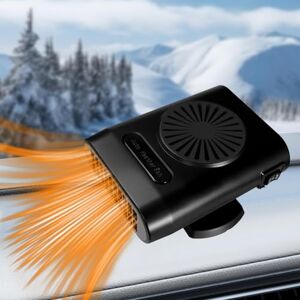 KQLHLHDYZ Chauffage de Voiture, 12V 200W Ventilateur de Chauffage et de Refroidissement 2 en 1, Chauffage et Dégivreur Portables pour Voiture avec base à 360 degrés, Dégivreur avec prise allume-cigare - Publicité KQLHLHDYZ Chauffage de Voiture, 12V 200W Ventilateur de Chauffage et de Refroidissement 2 en 1, Chauffage et Dégivreur Portables pour Voiture avec base à 360 degrés, Dégivreur avec prise allume-cigare - Publicité