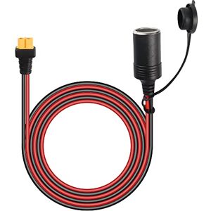 GELRHONR Prise Allume Cigare XT60,12 V/24 V Câble d'extension Prise allume-cigare vers XT60 femelle pour pompe à air de gonflage de pneu de voiture-1,5 m/4,9 pieds - Publicité GELRHONR Prise Allume Cigare XT60,12 V/24 V Câble d'extension Prise allume-cigare vers XT60 femelle pour pompe à air de gonflage de pneu de voiture-1,5 m/4,9 pieds - Publicité