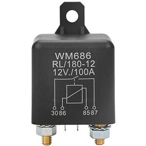 Aeloa WM686 100A Normal Ouvert Heavy Duty Relais de démarreur de Voiture pour Relais de contrôle de Batterie de Voiture ON/OFF RL /180 DC 12V Relais pour Auto - Publicité Aeloa WM686 100A Normal Ouvert Heavy Duty Relais de démarreur de Voiture pour Relais de contrôle de Batterie de Voiture ON/OFF RL /180 DC 12V Relais pour Auto - Publicité