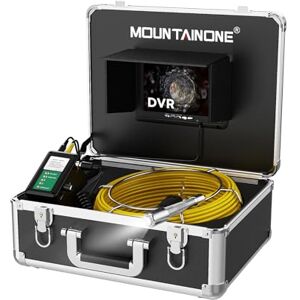 MOUNTAINONE Camera D'inspection Canalisation avec Fonction d'enregistrement DVR Endoscope Canalisation, Caméra étanche IP68 HD Camera Inspection 20M avec 7" Moniteur Couleur (20M) - Publicité MOUNTAINONE Camera D'inspection Canalisation avec Fonction d'enregistrement DVR Endoscope Canalisation, Caméra étanche IP68 HD Camera Inspection 20M avec 7" Moniteur Couleur (20M) - Publicité