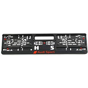 Audi Sport GmbH 3291900100 Support de Plaque d'immatriculation Sport Noir/Rouge, 520 x 110 mm - Publicité Audi Sport GmbH 3291900100 Support de Plaque d'immatriculation Sport Noir/Rouge, 520 x 110 mm - Publicité