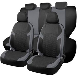 Chifeng Lot de 5 Housses de siège de Voiture pour Hyundai Getz Ioniq IONIQ 5 Kona Santa FE Tucson i10 i20 i30 i40 i800 ix20 ix35 Compatible airbag, Respirant, Facile à Installer et à Nettoyer. (Gris) - Publicité Chifeng Lot de 5 Housses de siège de Voiture pour Hyundai Getz Ioniq IONIQ 5 Kona Santa FE Tucson i10 i20 i30 i40 i800 ix20 ix35 Compatible airbag, Respirant, Facile à Installer et à Nettoyer. (Gris) - Publicité