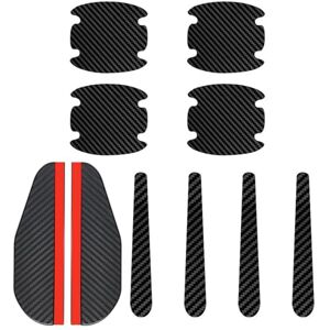 ZBHDEYG Lot de 8 autocollants de protection pour poignées de porte de voiture, 2 housses de pluie pour rétroviseurs, autocollants pour poignée de porte extérieure, protection anti-rayures pour - Publicité ZBHDEYG Lot de 8 autocollants de protection pour poignées de porte de voiture, 2 housses de pluie pour rétroviseurs, autocollants pour poignée de porte extérieure, protection anti-rayures pour - Publicité