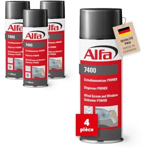 Alfa 7400 Dégivreur Multifonctions Power, 4 pièces de 400 ML (1,6 litres) extrêmement Efficace et fiable jusqu'à -20°C - Publicité Alfa 7400 Dégivreur Multifonctions Power, 4 pièces de 400 ML (1,6 litres) extrêmement Efficace et fiable jusqu'à -20°C - Publicité