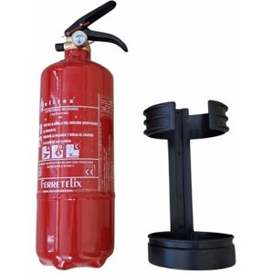FERRETELIX ® Extincteur à Poudre ABC 2 kg Homologué CE Support de Fixation Inclus Usage Domestique, Véhicules, Bureaux et Commerces - Publicité FERRETELIX ® Extincteur à Poudre ABC 2 kg Homologué CE Support de Fixation Inclus Usage Domestique, Véhicules, Bureaux et Commerces - Publicité