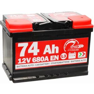SPEED SMC Batterie de voiture 12 V 74 Ah 680 A pôle positif à droite code L374 - Publicité SPEED SMC Batterie de voiture 12 V 74 Ah 680 A pôle positif à droite code L374 - Publicité