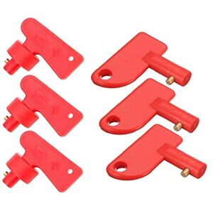 Eabdice 6 Morceaux Isolateur Interrupteur de Batterie, Automobile Coupe-Batterie Isolateur, Couper Off Puissance, Postuler à pour Auto Voiture Bateau Camion Véhicules(Rouge) - Publicité Eabdice 6 Morceaux Isolateur Interrupteur de Batterie, Automobile Coupe-Batterie Isolateur, Couper Off Puissance, Postuler à pour Auto Voiture Bateau Camion Véhicules(Rouge) - Publicité