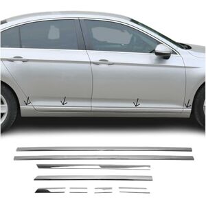 OMAC Lot de 8 Baguettes latérales de Porte Compatible avec VW Passat Variant B8 2014-2021 en Acier Inoxydable - Publicité OMAC Lot de 8 Baguettes latérales de Porte Compatible avec VW Passat Variant B8 2014-2021 en Acier Inoxydable - Publicité